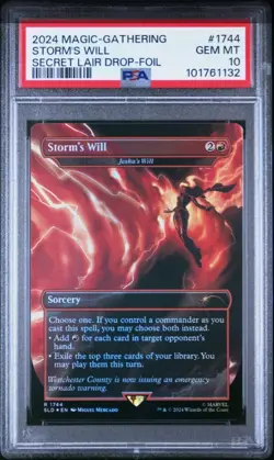 MTG PSA 10 *Foil X Marvel's Storm's Will #1744 Jeska's Will Secret Lair Drop GM - Image 1