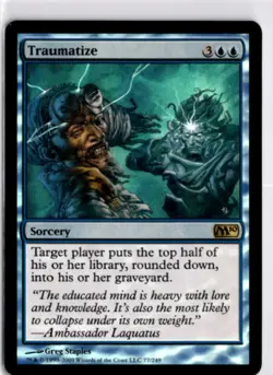 MTG M10 *Foil Traumatize 77 R LP Magic 2010 (M10) Vintage - Image 1