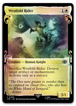 Westfold Rider (Showcase Scrolls) #488 (Foil) NM Lord of the Rings LTR Magic MTG - Image 1