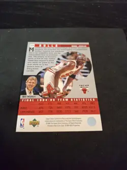 1995 Upper Deck Collector's Choice Michael Jordan Platinum Players Club #324 - Image 3