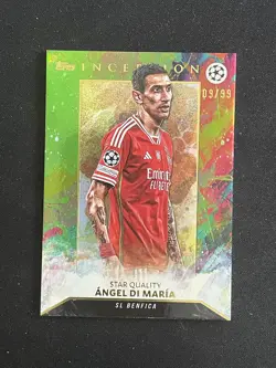 Angel Di Maria 2023-24 Topps Inception UEFA Star Quality 09/99 #67 - Image 1