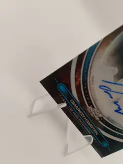 2025 Topps Chrome Cosmic Equinox Autograph Rookie Omarion Hampton 97/99 - Image 5