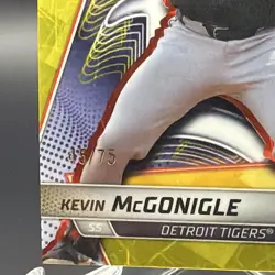 Topps 2025 Bowman's Best Kevin McGonigle TP-28 Detroit Tigers Serial /75 - Image 2