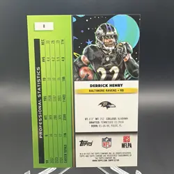 Topps Cosmic Chrome 2025 Derrick Henry #8 Baltimore Ravens Serial Numbered /99 - Image 4