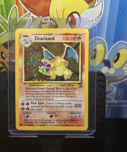 Pokemon TCG Charizard 4/130 Base Set 2 Holo Rare 120 HP ENG 1999 - Image 1