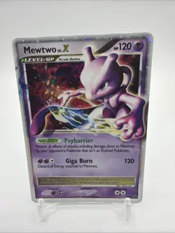 Pokemon TCG Mewtwo Lv. X Promo Holo- Played Condition - Image 1