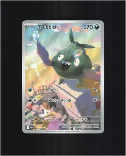 Trubbish 140/086 Illustration Rare White Flare Pokemon Holo Near Mint - Image 1
