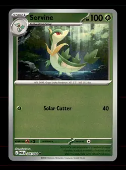 Servine 005/088 Common Perfect Order Pokemon Reverse Holo Near Mint - Image 1