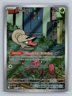 Shelmet 093/086 Pokemon TCG Illustration Rare SV: White Flare Near Mint - Image 1