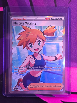 Nintendo Misty's Vitality 111/084 Full Art Holo Rare PBL EN Pokemon TCG 2026 - Image 1