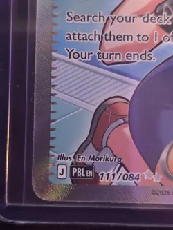 Nintendo Misty's Vitality 111/084 Full Art Holo Rare PBL EN Pokemon TCG 2026 - Image 5