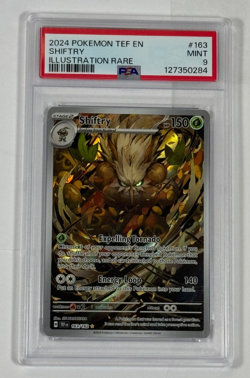 2024 Pokemon Temporal Forces Shiftry Illustration Rare #163/162 PSA 9 Mint Grade - Image 1