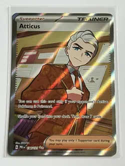 Atticus 134 / 131 Pokemon Prismatic Evolutions 2025 Near Mint Ultra Rare Holo - Image 2