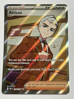 Atticus 134 / 131 Pokemon Prismatic Evolutions 2025 Near Mint Ultra Rare Holo - Image 4