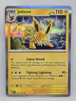 (1) Jolteon 29/131 Holo Rare Pokemon TCG Prismatic Evolutions NM - US Seller - Image 1