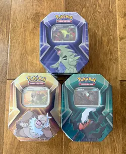 Pokemon TCG Triple Whammy Collector Tins (x3) - Darkai - Slaking - Tyranitar - Image 1