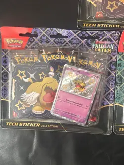 Pokemon TCG Paldean Fates Tech Sticker Collection SV4.5 SET OF 3 NEW SEALED - Image 2
