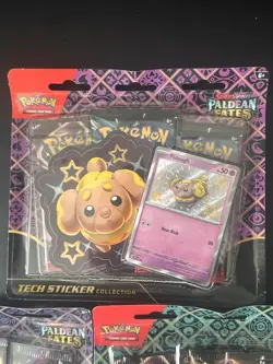 Pokemon TCG Paldean Fates Tech Sticker Collection SV4.5 SET OF 3 NEW SEALED - Image 4