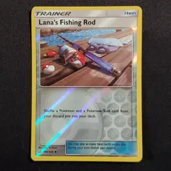 Lana's Fishing Rod 195/236 Reverse Holo Uncommon Cosmic Eclipse Pokemon MP - Image 1