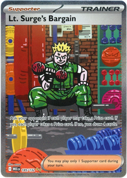 Lt. Surge's Bargain (Special Illustration Rare) 185/132 - Mega Evolution Pokemon - Image 1
