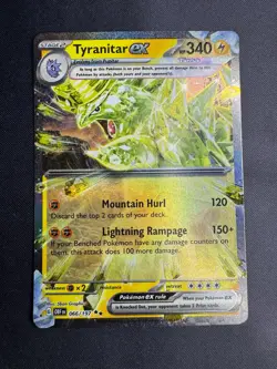 Tyranitar ex 066/197 Double Rare Obsidian Flames Pokemon Holo Near Mint - Image 1
