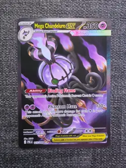 Pokemon TCG Mega Chandelure EX Pitch Black SIR 115/084 - Image 1