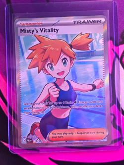 Misty's Vitality 111/084 PBL Rare Holo EN Trainer-Supporter Pokemon TCG 2026 - Image 1