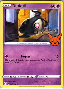 Duskull 060/172 Promo Trick or Trade BOOster Pokemon Lightly Played - Image 1