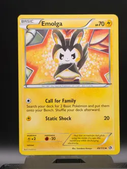 Emolga 49/113 Uncommon Legendary Treasures Pokemon Lightly Played - Image 1