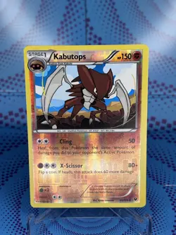 Kabutops 39/124 XY Fates Collide Reverse Holo Pokemon 2016 NM - Image 1