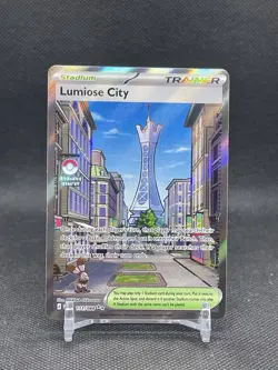 Pokemon Lumiose City 111/088 Full Art Holo Secret Rare Trainer Stadium English - Image 1