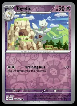 Togetic 071/191 Common Surging Sparks Pokemon Reverse Holo Near Mint - Image 1