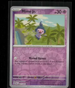 Mime Jr. 031/091 Paldean Fates Common Reverse Holo Near Mint - Image 1