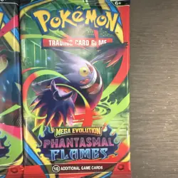 4 Pokemon TCG Phantasmal Flames Mega Evolution Booster Packs (10 Cards) - Image 3