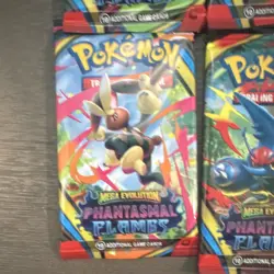 4 Pokemon TCG Phantasmal Flames Mega Evolution Booster Packs (10 Cards) - Image 5