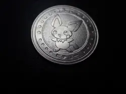 Pokemon Card Meiji Promo Metal Battle Coin Silver Shining Pichu #6692 - Image 3