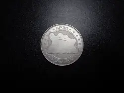 Pokemon Card Meiji Promo Metal Battle Coin Silver Shining Ditto #6747 - Image 1