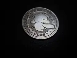Pokemon Card Meiji Promo Metal Battle Coin Silver Shining Psyduck #6749 - Image 5