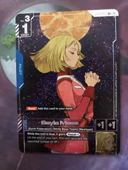 Sayla Mass Foil #G001-087 R+ Gundam Newtype Rising Card Game Bandai - Image 1