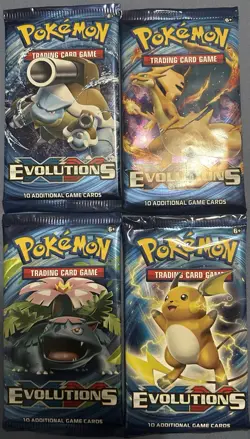 Pokemon XY Evolutions Booster Pack Art Set Of 4 - Image 1