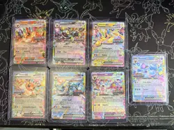 2025 Pokemon TCG SV Prismatic Evolutions Stamped Promo Lot Of 7 Cards English - Image 1