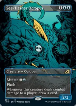 Sea-Dasher Octopus (Showcase) -Foil Near Mint MTG Ikoria: Lair of Behemoths - Image 1