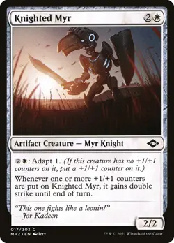 Knighted Myr (17) Magic the Gathering MTG Modern Horizons 2 NM - Image 2