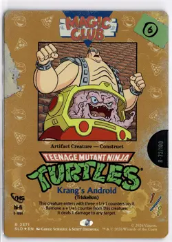 MTG SLD *Foil Krang's Android - Triskelion 2371 NM R Secret Lair VHS Villains - Image 1
