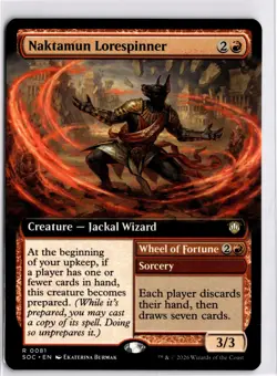 MTG SOC *Non-Foil Naktamun Lorespinner (Extended Art) 81 R NM Commander: Secrets - Image 1