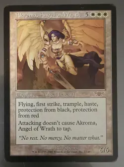 X 1 Akroma, Angel of Wrath LP-MP Legions NM MTG Magic The Gathering - Image 1