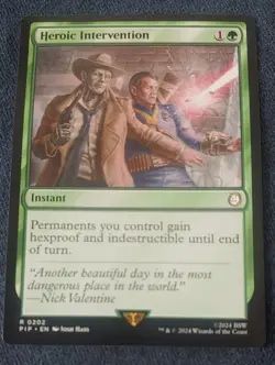 MTG - Heroic Intervention - Universes Beyond: Fallout - Near Mint - Never Played - Image 1