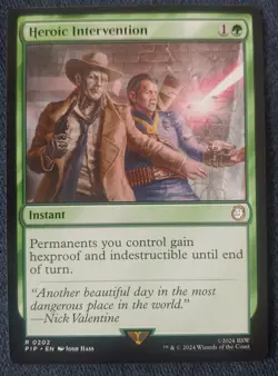 MTG - Heroic Intervention - Universes Beyond: Fallout - Near Mint - Never Played - Image 3