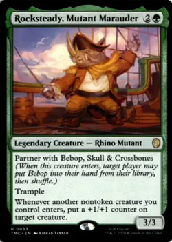 MTG TMC *Non-Foil Rocksteady, Mutant Marauder 33 R NM Commander: Teenage Mutant - Image 1