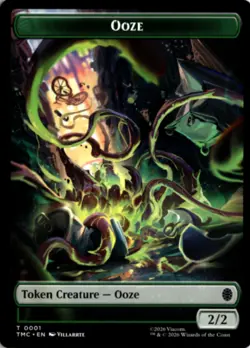 MTG TMC *Non-Foil Ooze // Clue Double-Sided Token 1 // 2 T NM Commander: Teenage - Image 1